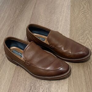Aston Grey Men's Classic Brown Leather Loafers